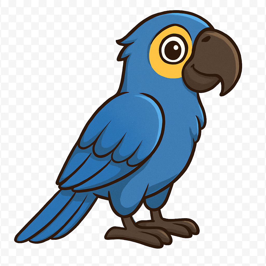 Arara-azul mensageira