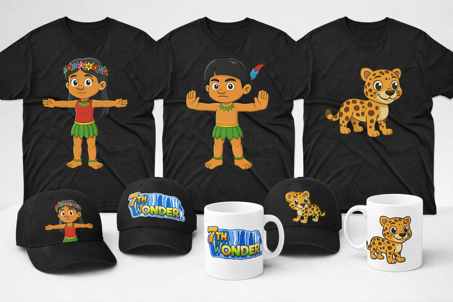 Canecas e souvenires 7th Wonder